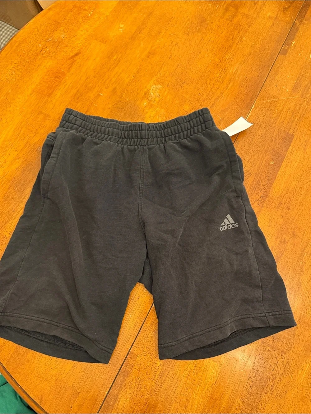 adidas Black Boys' Athletic Shorts with Logo small